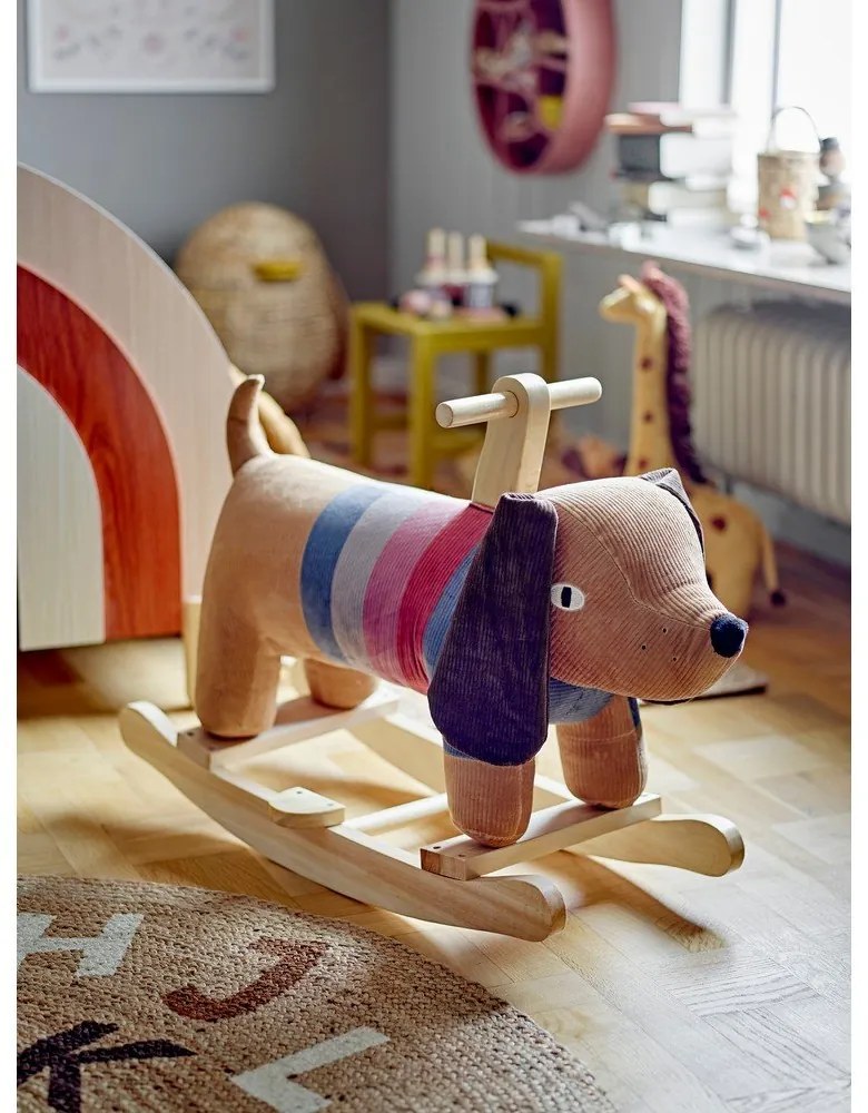 Jutový okrúhly koberec v prírodnej farbe ø 130 cm Dinne – Bloomingville Mini