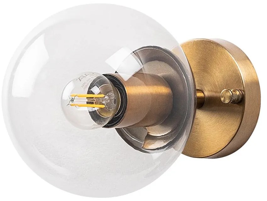 Nástenné svietidlo v mosadznej farbe ø 15 cm Atmaca – Opviq lights