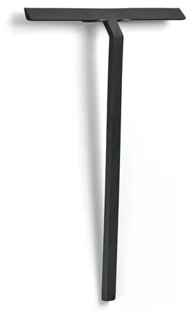 Čierna kúpeľňová stierka so stojanom Zone Rim, šírka 30 cm