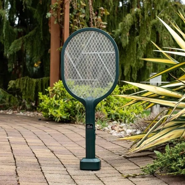 LED elektrický lapač hmyzu 2v1 s LCD, 1200 mAh/5V, zelený