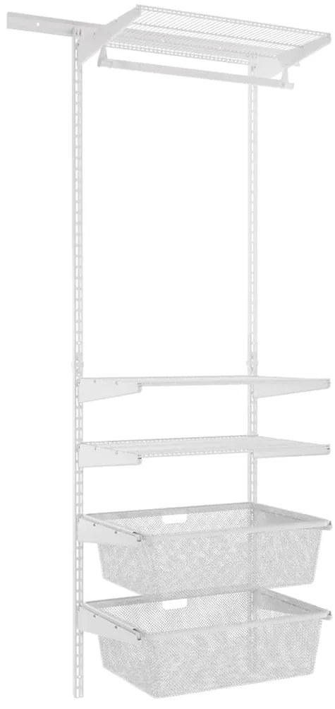 Nástenný regál do šatníka 200x60x40 cm TOPTRACK