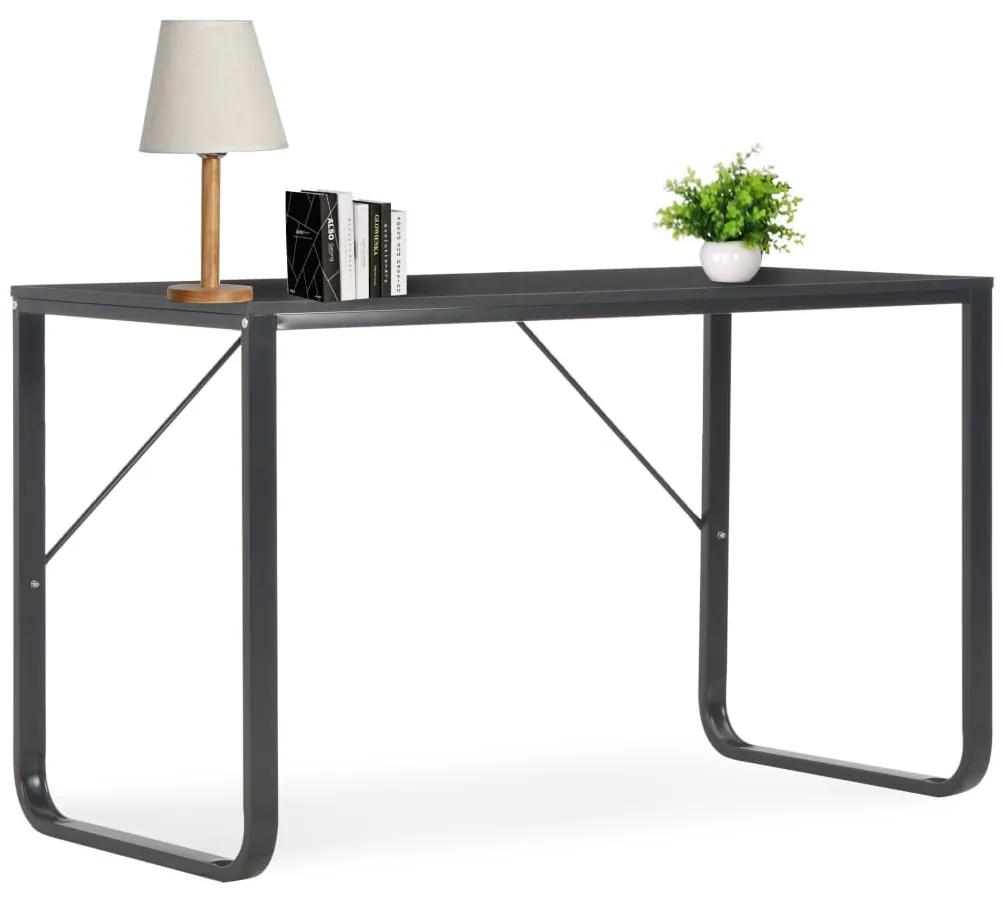 vidaXL Počítačový stôl, čierny 120x60x73 cm
