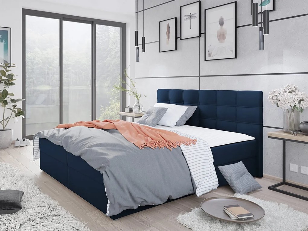 Kontinentálna posteľ Derisio 2, Rozmer postele: 140x200, Dostupné poťahy: Rico 01