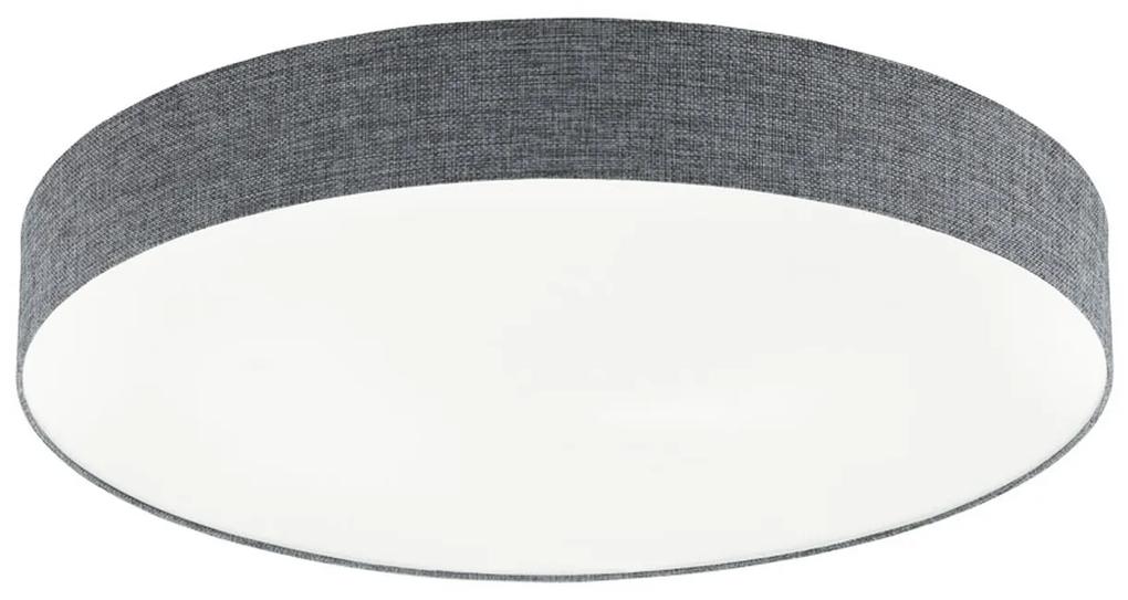 EGLO Moderné stropné svietidlo LED ROMAO, 60W, 76cm, kruhové, sivé