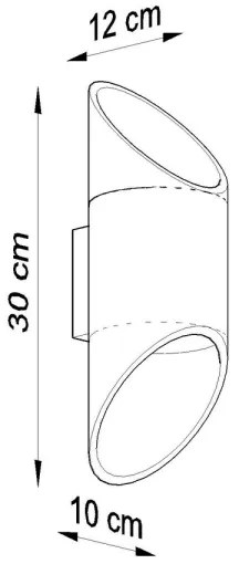 Nástenné svietidlo PENNE 30 1xG9/40W/230V biela