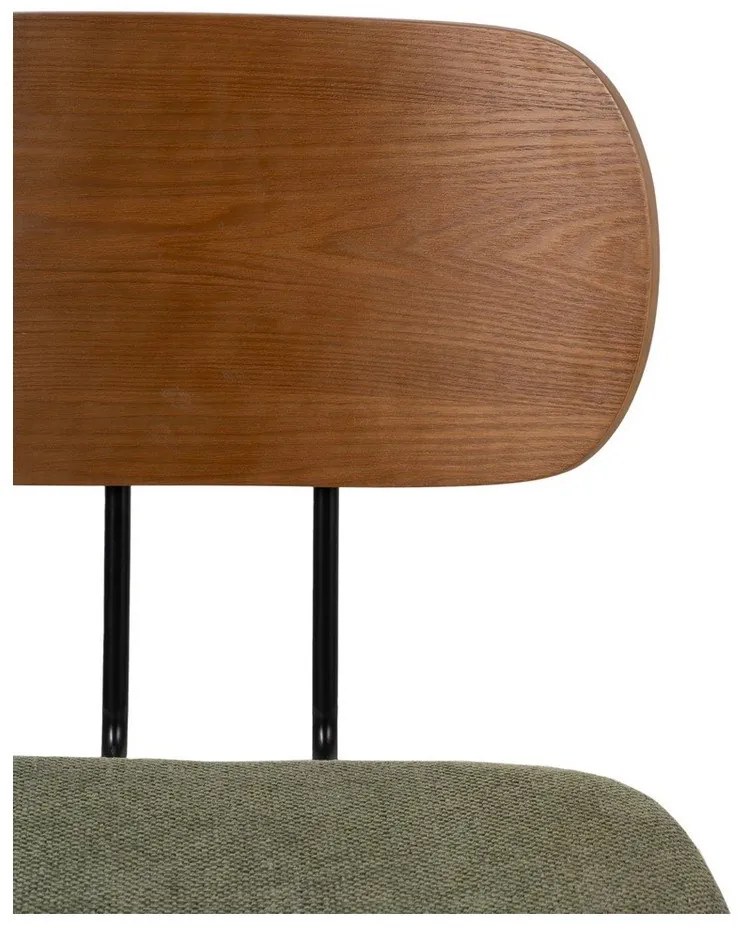 Zeleno-hnedé jedálenské stoličky v súprave 4 ks Cleo – Ixia