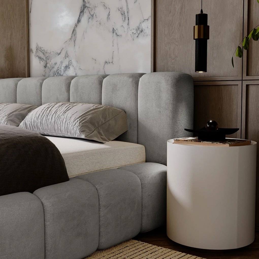 PROXIMA.store - Minimalistická čalúnená posteľ NETTIE ROZMER: 180 x 200 cm, TYP ROŠTU: KOVOVÝ ROŠT