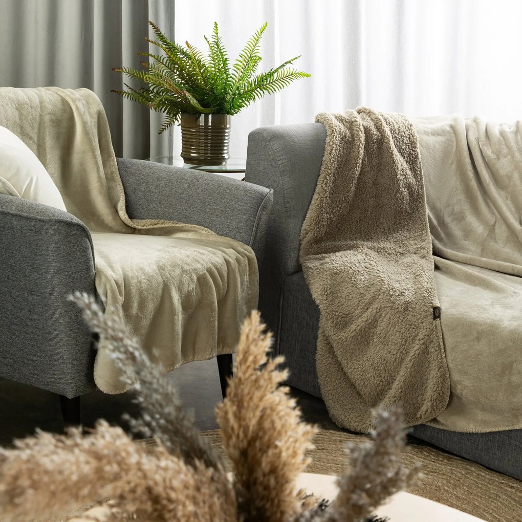 DEKA TEDY 170X210 CM BÉŽOVÁ