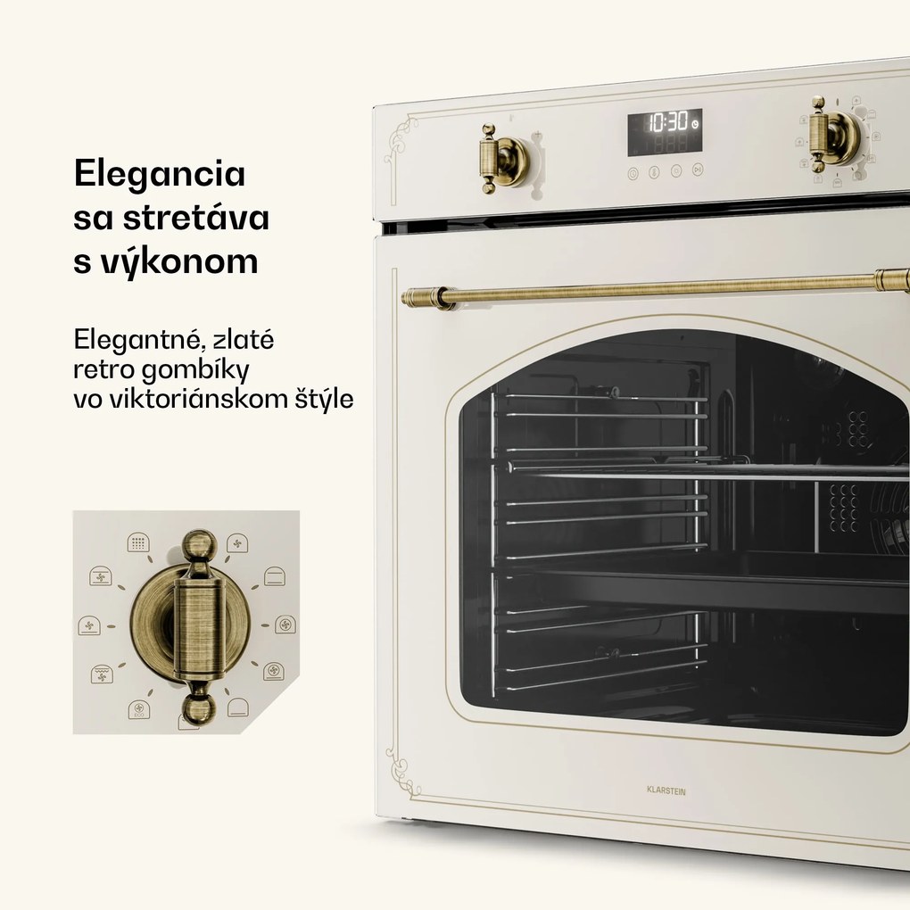 Klarstein Victoria Pyro rúra | Elektrická rúra s pyrolýzou | 3150 W | 76 l | 60 cm