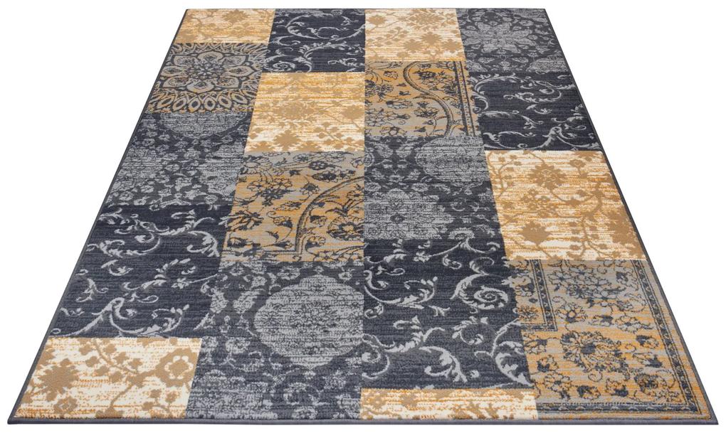 Hanse Home Collection koberce Kusový koberec Gloria 105522 Grey Mustard - 235x320 cm
