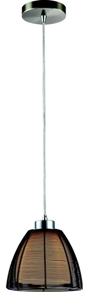 Searchlight 20032 - Luster na lanku 1xE27/60W/230V pr. 19 cm čierna