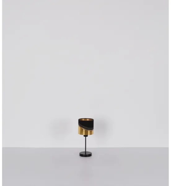 Globo 54046T - Stolná lampa OR 1xE27/40W/230V pr. 16 cm čierna/zlatá