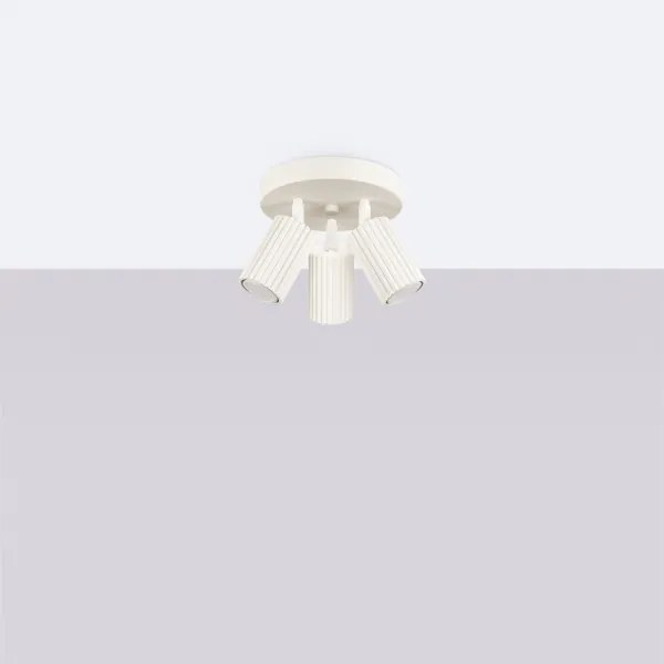 Sollux SL.1601 - Bodové svietidlo KARBON 3xGU10/10W/230V krémová