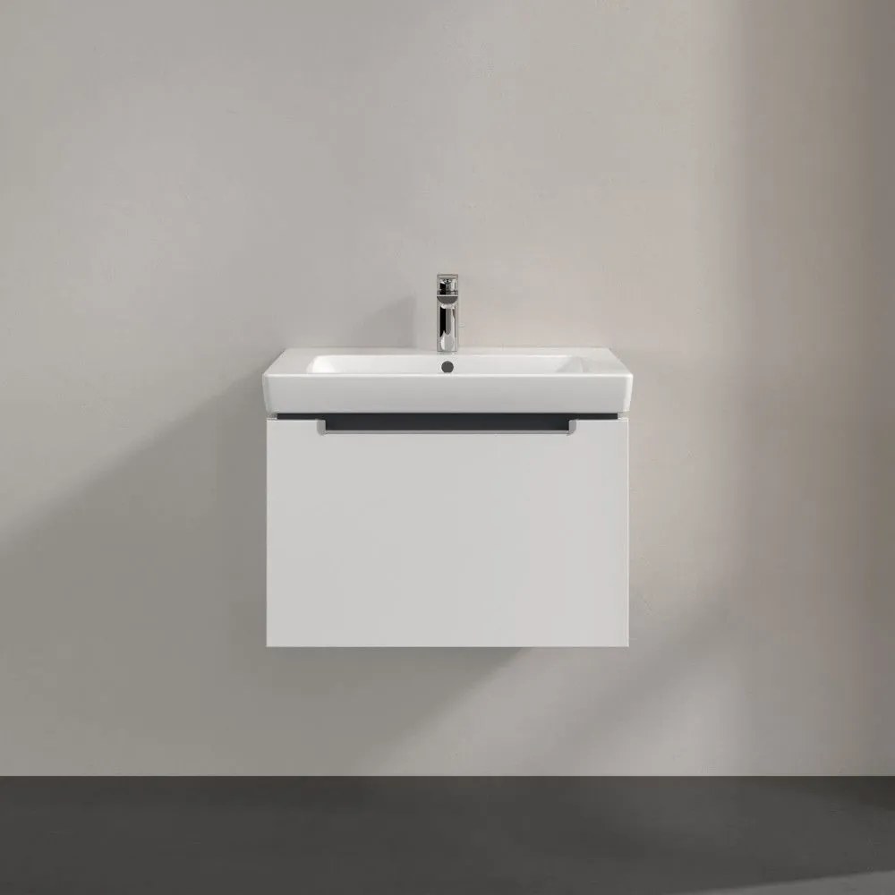 VILLEROY & BOCH Subway 2.0 závesná skrinka pod umývadlo, 1 zásuvka, 637 x 454 x 420 mm, White Matt, A68800MS