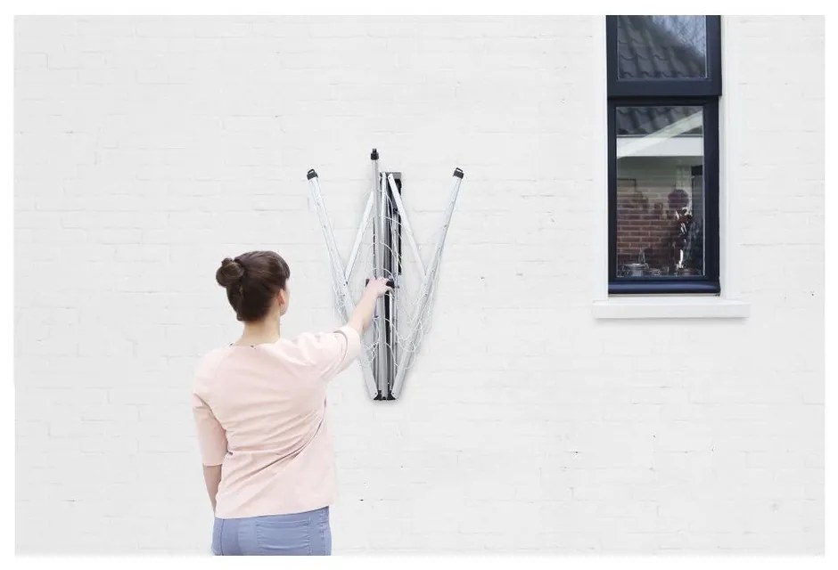 Vonkajší nástenný sušiak na bielizeň WallFix 24m – Brabantia