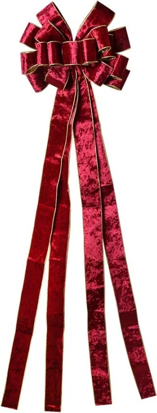 Vínová dekoračná mašľa Bow - 33*135 cm