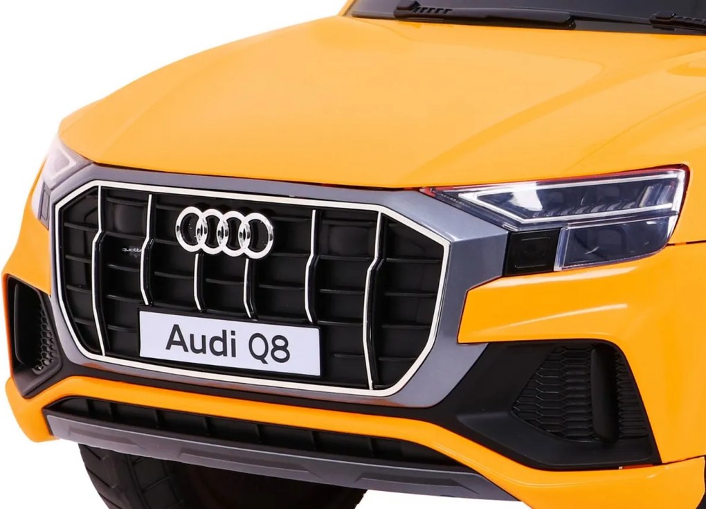 Ramiz Elektrické autíčko Audi Q8 Lift detské SUV žlté + diaľkové ovládanie