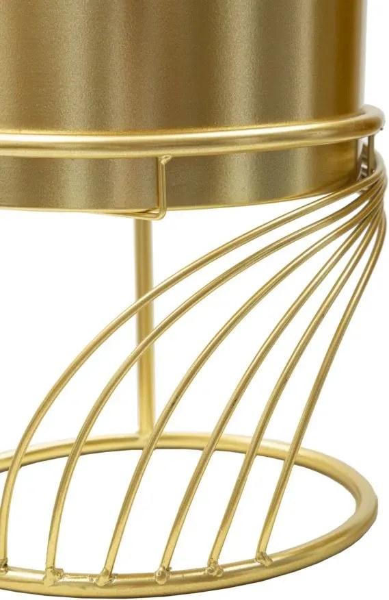 Sada 2 ks stojanov na kvety Spirally zlatá