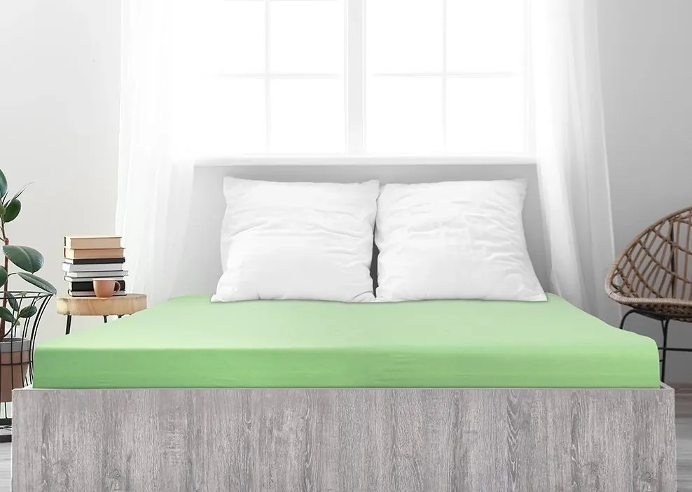 Jersey plachta ALVORA 180x200 cm svetlozelená