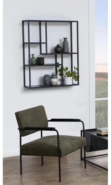 Nástenná polica SARON antracitová