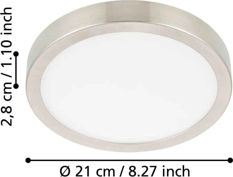 Sivé LED stropné svietidlo FUEVA 5 – EGLO