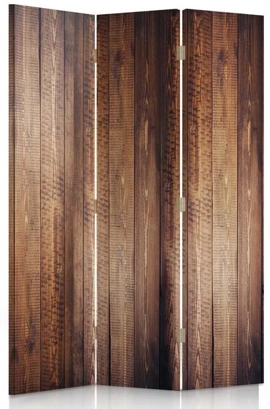 Gario Paraván Hnedé dosky Rozmery: 180 x 170 cm, Prevedenie: Klasický paraván