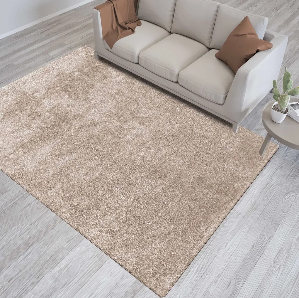 Kusový koberec Shaggy Landigo - cappucino