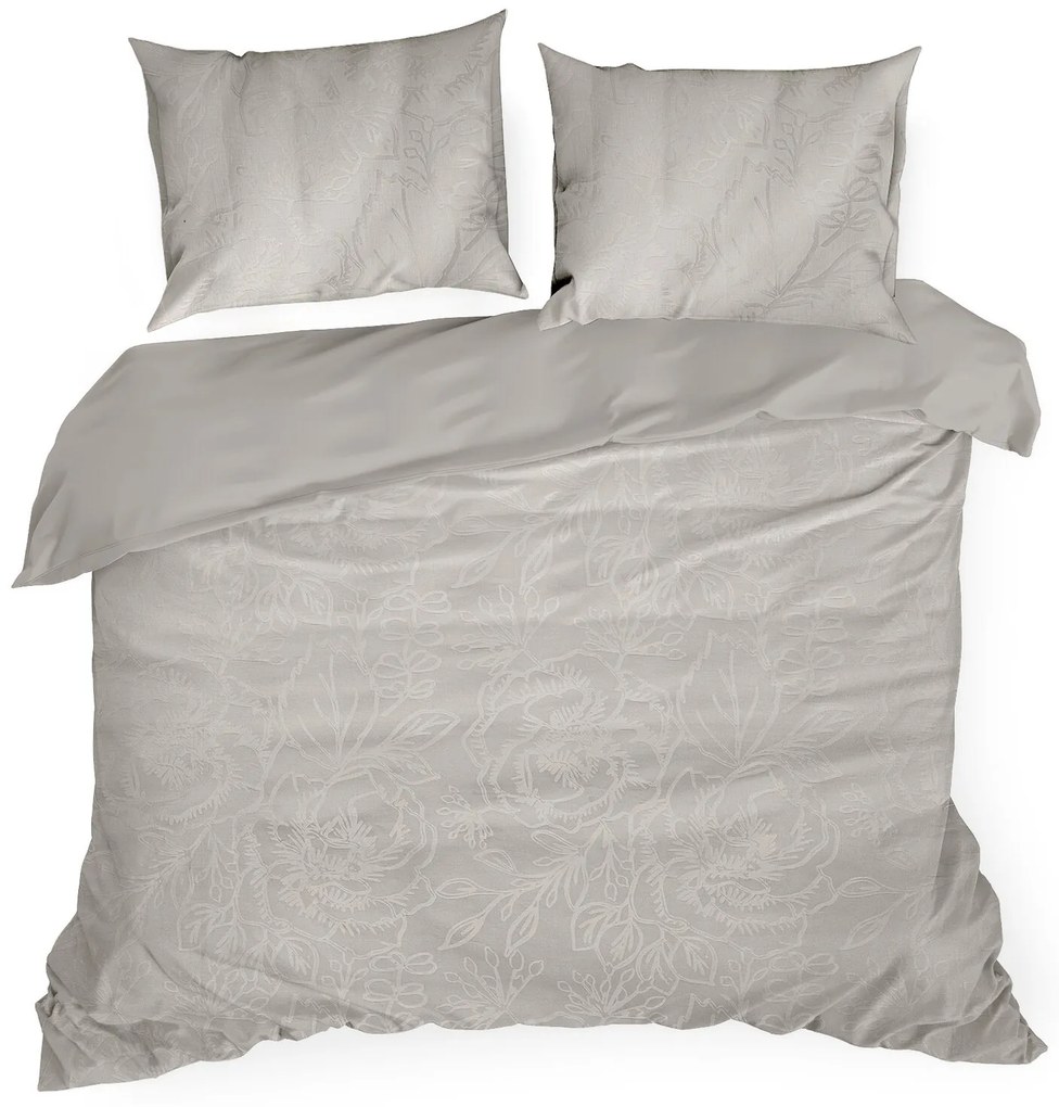 ŽAKÁROVÉ OBLIEČKY NADIA 160X200 CM, 2 KS 70X80 CM ŠEDOBÉŽOVÁ