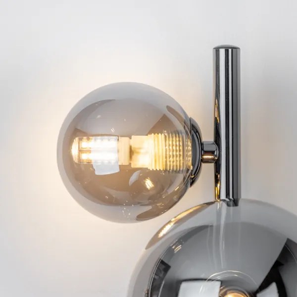 Brilagi - LED nástenné svietidlo MILLA 3xG9/3W/230V čierny chróm/dymová