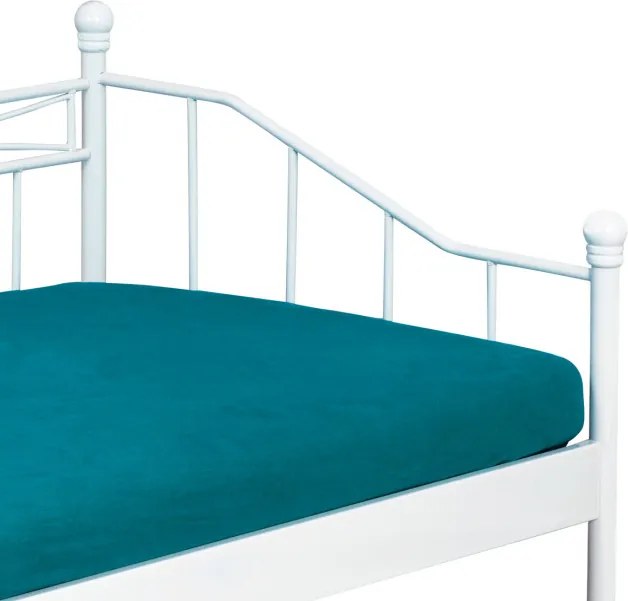 Kovová posteľ 90 cm biela BED-1905 WT