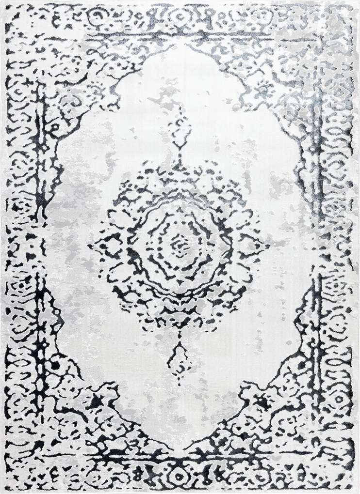 Dywany Łuszczów, Kusový koberec Allure 1961 white/grey, 240x330, šedá, kancelária