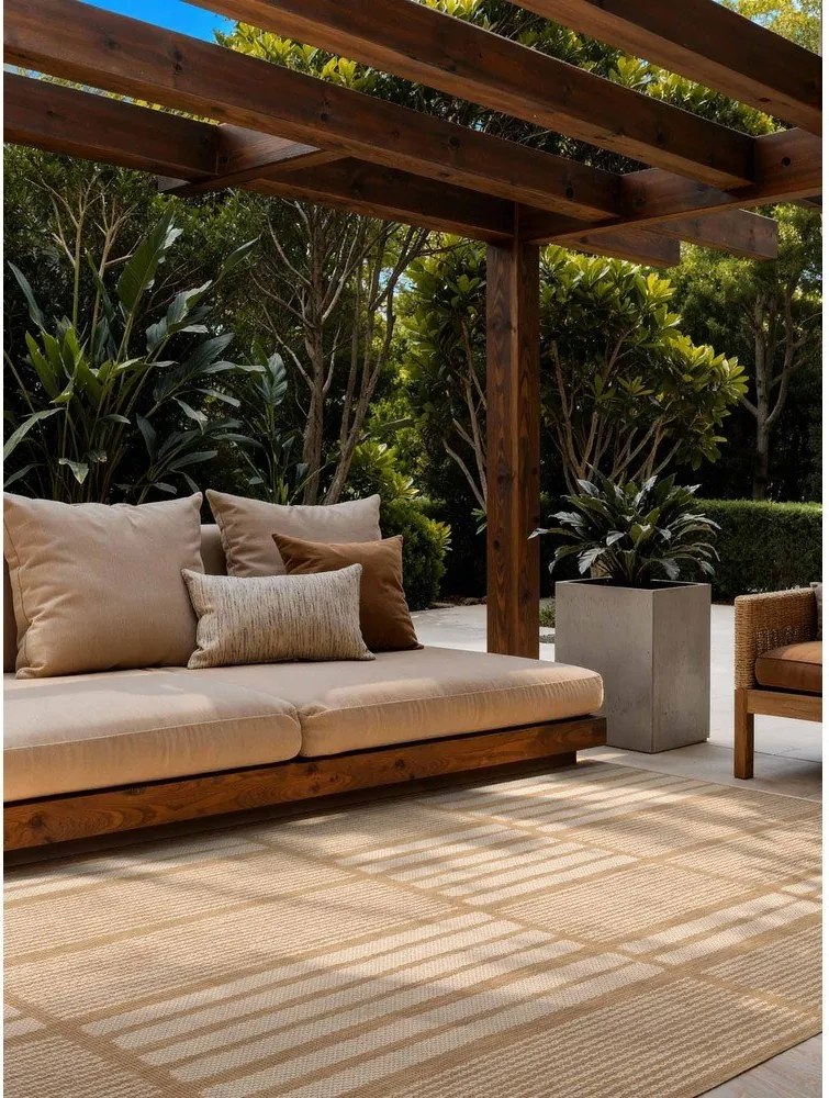 Krémovobiely/v prírodnej farbe vnútorný a vonkajší koberec 120x170 cm Haringey Allington – Ted Baker