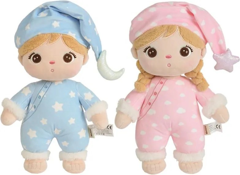 Bábika v pyžamku s mesiačikom – nežný kamarát na dobrú noc