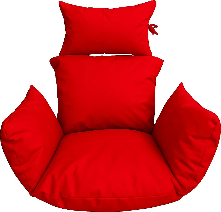 Vankúš pre závesné hojdacie kreslo v červenej farbe
