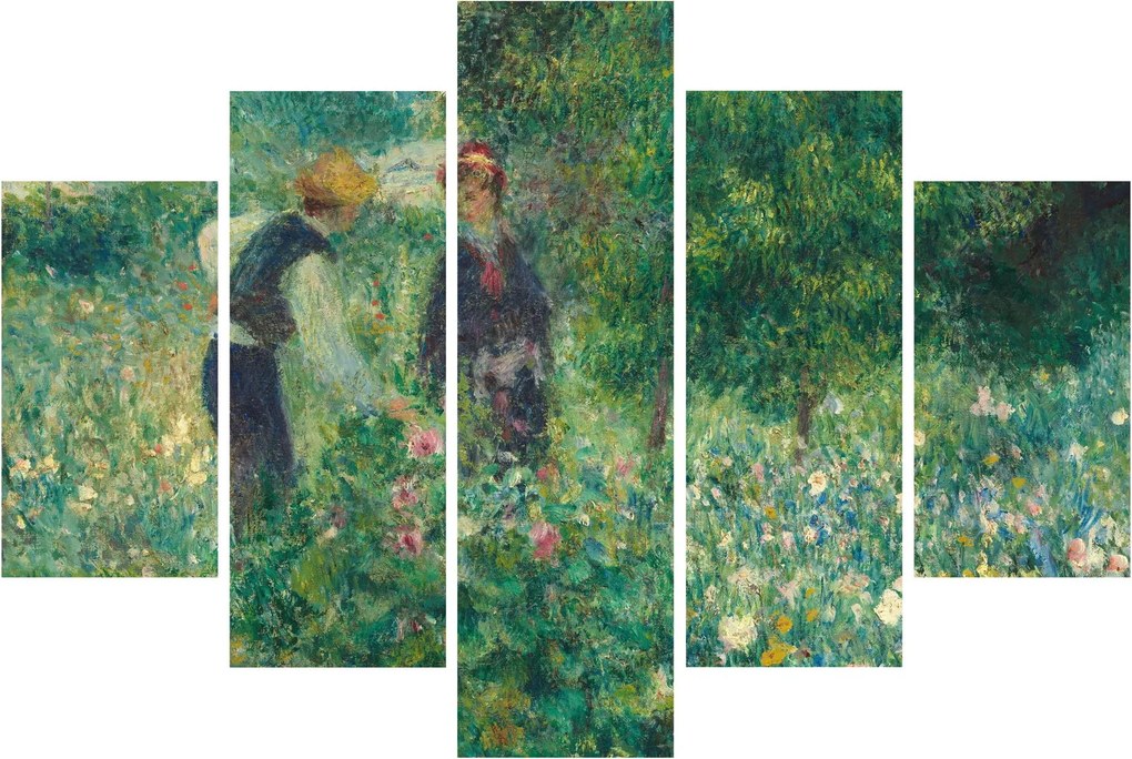 Obraz - Auguste Renoir, Picking Flowers, reprodukcia (150x105 cm)