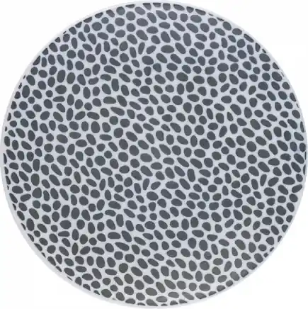 Lunasol - Plytký tanier Flow štrukturovaný biely/tmavozelený 15,7 cm  (491223) | Biano