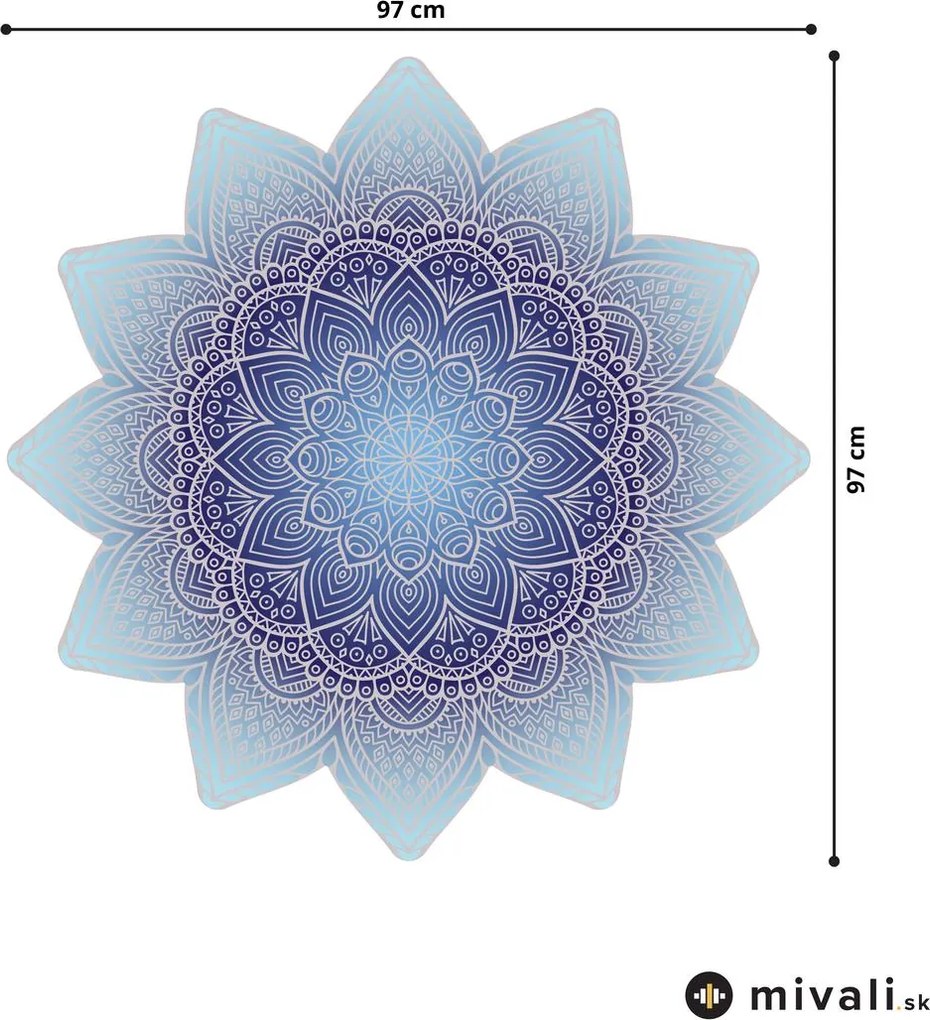 Samolepky na stenu - Mandala modrá