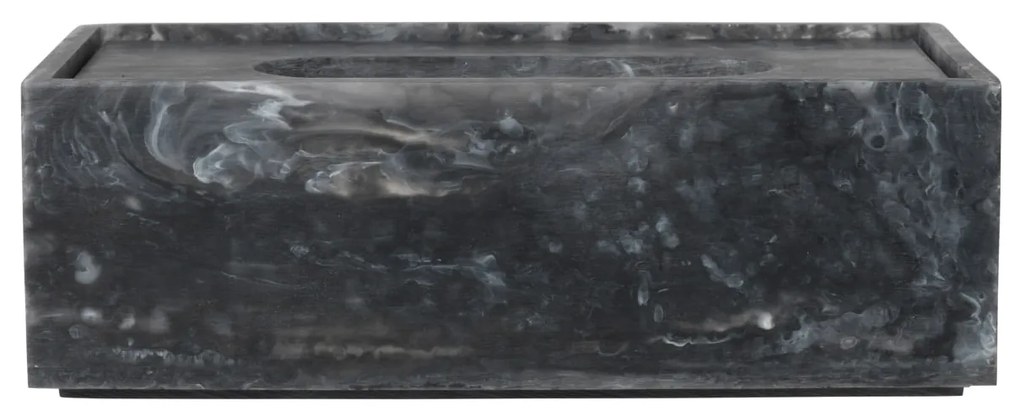 Ferm Living Box na vreckovky Mist Charcoal