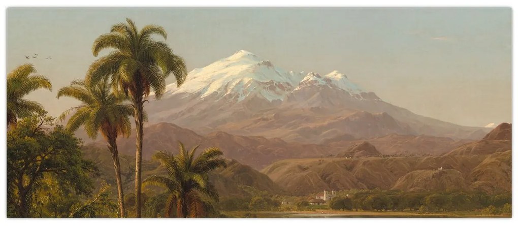 Obraz - Frederic Edwin Church, Tamaca Palms, reprodukcia (120x50 cm)