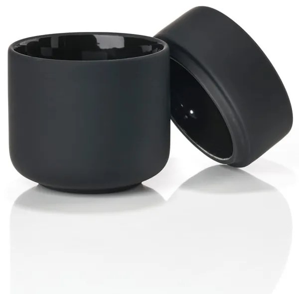 Čierna kameninová dóza s vekom Zone UME