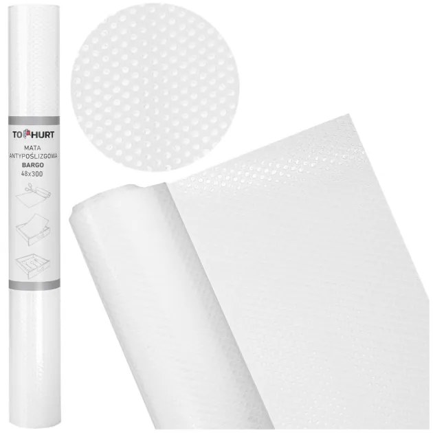 Protišmyková podložka BARGO biela 48x300 cm