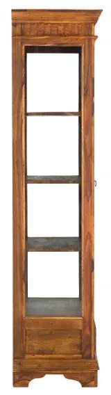 furniture-nabytek.cz - Masívna vitrína Merlin z palisandra, lakovaná, hnedá