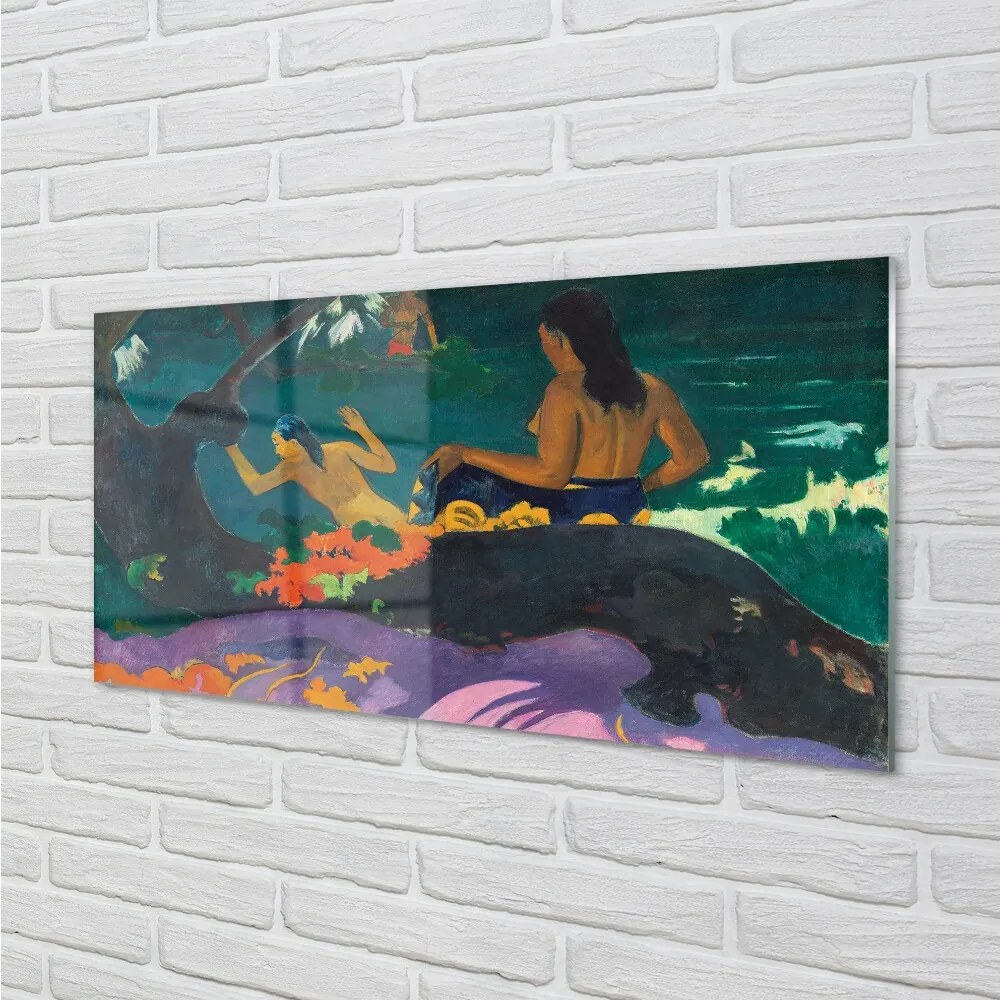 Obraz na skle Art pôsobí na jazere 125x50 cm