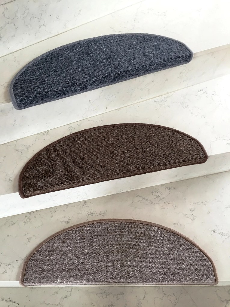 Nášľapy na schody Astra hnedá polkruh, samolepiaci - 24x65 polkruh (rozmer vrátane ohybu) Vopi