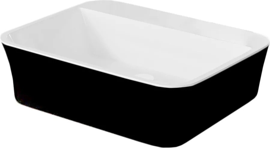Besco Umývadlo na dosku z liateho mramoru Assos S-Line BW UM D 51x41x15 cm, bez otvoru pre batériu