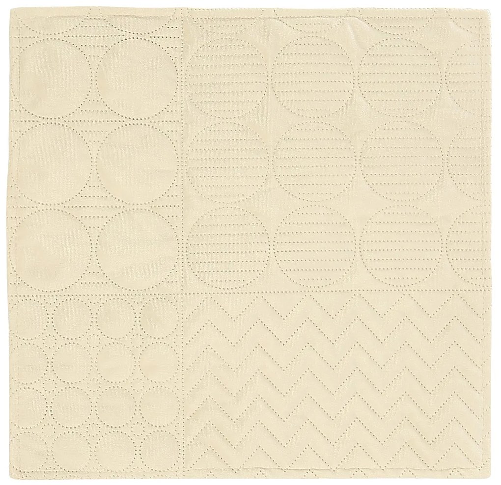 DEKORAČNÁ OBLIEČKA NA VANKÚŠ ELEGANT 40X40CM KRÉMOVÁ
