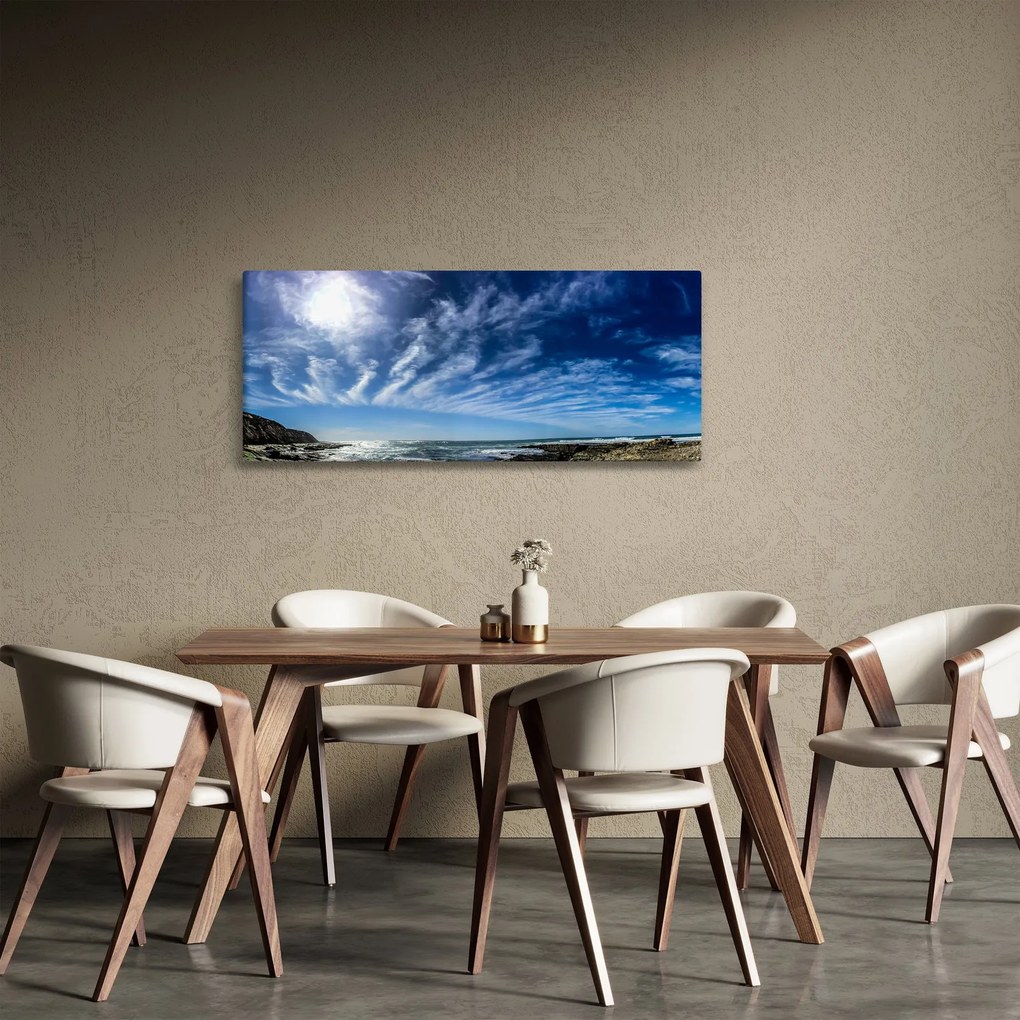 Obraz oblohy s mraky (120x50 cm)