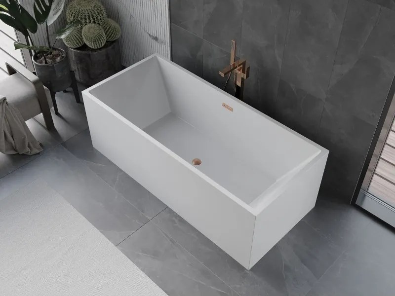 Mexen Vigo, voľne stojaca vaňa 178,5 x 80 cm, biela, medený prepad, 51251788000-65