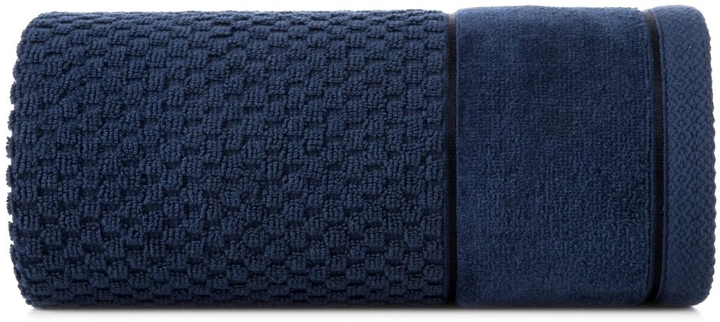 BAVLNENÝ UTERÁK FRIDA 70X140 CM TMAVOMODRÁ