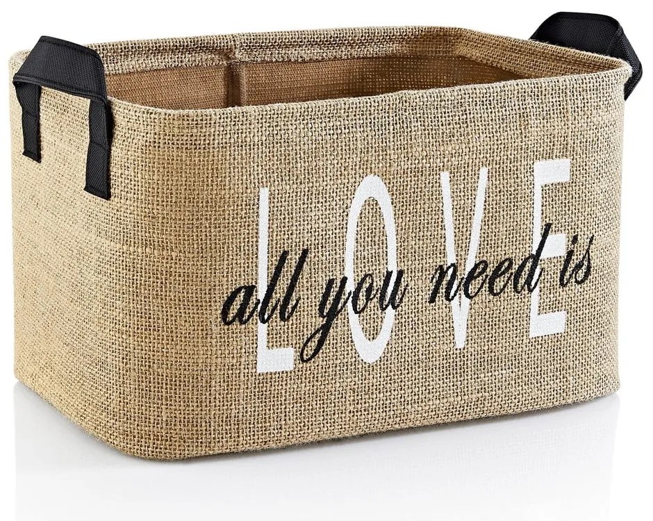 Úložný košík z juty 30x22x30 cm – Mioli Decor